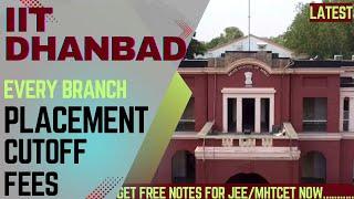 IIT DHANBAD PLACEMENT | IIT ISM DHANBAD | PLACEMENTS, FEES , CUTOFF | IIT DHANBAD CAMPUS