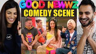 GOOD NEWWZ Funny Comedy Scene REACTION! | Akshay Kumar, Kareena Kapoor, Kiara Advani, Diljit Dosanjh