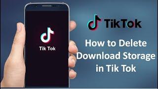 How to Delete Download Storage in Tik Tok on Android in 2020