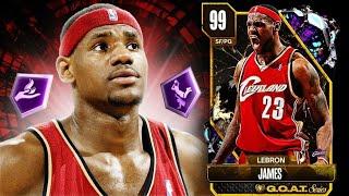 POINT GUARD DARK MATTER LEBRON JAMES IS BASICALLY JUST HIS 100 OVERALL 2.0 IN NBA 2K24 MyTEAM!!