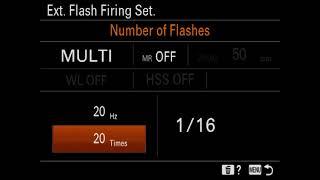Multi Flash Firing with Sony HVL-F28RM Flash and a7C Camera