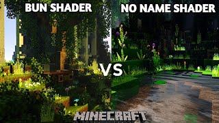 BUN Shader Vs NO NAME Shader MCPE Ultra Realistic Shaders [1.18,1.17+]No Lag shaders