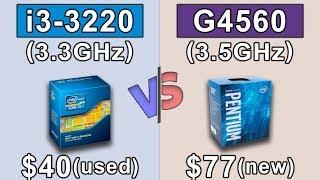 i3 3220 vs G4560 | New Games Benchmarks