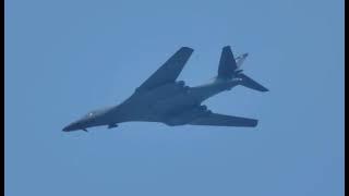 B-1B Lancer Bomber Power: Capturing the Mighty Lancer at Oshkosh AirVenture 2024 #planespotting #eaa