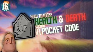 How to make health system and gameover system in your game | PocketCode Guide #16