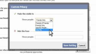 2011 Facebook Tutorial 101 - How To Set Your Privacy Settings Part 2