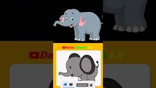The Elephant 3D Animateddraw Stories for Kidshow to drowEk Mota Hathi #short