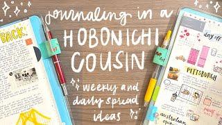 HOW I JOURNAL IN MY HOBONICHI COUSIN  // 15+ daily spread layouts and ideas