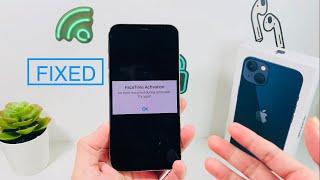 [FIXED] FaceTime Activation An error occurred during activation. Try again.