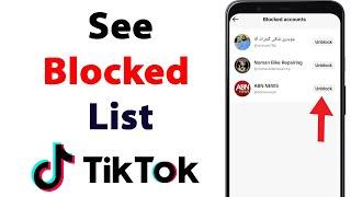 How to See your Blocked List on Tiktok | TikTok Par Block List Kaise Dekhe