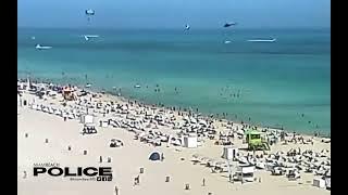 Video shows helicopter crash in Miami Beach