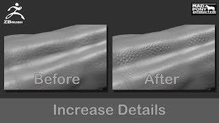Zbrush - Increase Detail with Morph Target