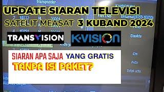 Update Siaran Gratis || Satelit Measat 3 Ku band 2024