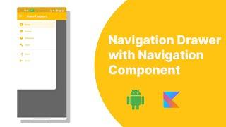 Navigation Drawer Layout with Jetpack Navigation Component #kotlin #androidstudio