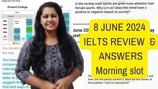 8 JUNE 2024 IELTS REVIEW | Academic & General| Morning #8june2024ieltsexamanswers