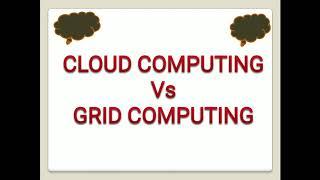 difference between cloud computing and grid computing