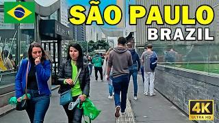 SÃO PAULO Brazil Walk: 4K Walking Tour in the Largest City of Western Hemisphere