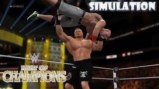 WWE 2K16 SIMULATION: Brock Lesnar vs John Cena | Night Of Champions 2014 Highlights