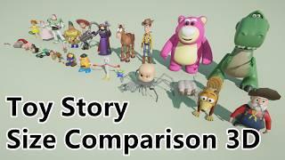 Toy Story Size Comparison 3D