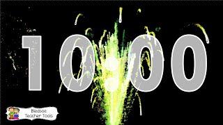 10 Minute Fireworks Countdown Timer with Background Music and Alarm