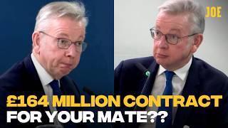 Michael Gove grilled over friend securing millions in Covid contracts