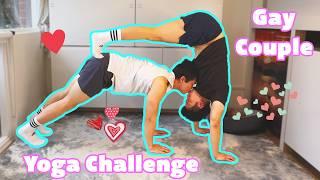 YOGA CHALLENGE  Gay Couple ️️ BL Boy Love