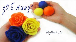 Что слепить из пластилина Лепим из пластилина Розы Поделки для детей Play doh