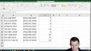 Clean Messy Phone Numbers with Excel Formulas and Functions