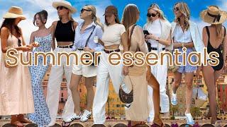 SUMMER 2024 WARDROBE ESSENTIALS | outfits summer | everyday basics, pinterest inspired,& wearable!