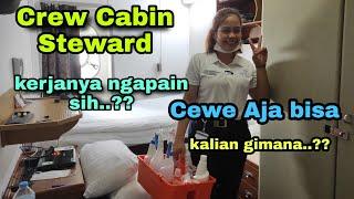 Crew cabin steward Cewe di kapal pesiar, Kerjanya ngapain aja sih | Housekeeping department