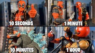 SPEED CHALLENGE: Deadpool StopMotion in 10 seconds | 1 minute | 10 minutes | 1 hour