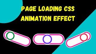 Page loading CSS animation effect | Loader CSS animation | NSCODE