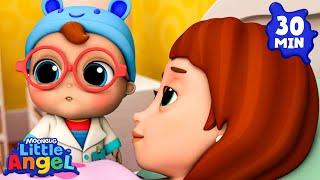 Mommy is Sick Song  | Little Angel  | Kids Learn! | Nursery Rhymes | Sing Along