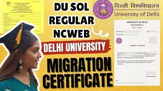 MIGRATION CERTIFICATE | DELHI UNIVERSITY | STEP BY STEP #migration #delhiuniversity #cuet2024 #csas