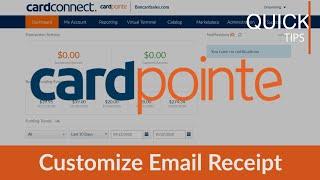 CardPointe Email Receipt - How to customize email receipt with Virtual Terminal - CardPointe Support