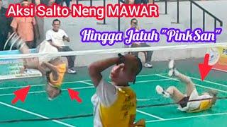 Aksi Salto Neng MAWAR Hingga Kecup Leher Pemain Lawan