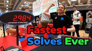 Top 20 FASTEST Rubik's Cube Solves ALL TIME!!!