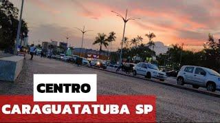 COMO está CENTRO de CARAGUATATUBA no INVERNO