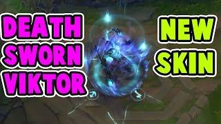 NEW DEATH SWORN VIKTOR SKIN GAMEPLAY! ONE OF THE BEST SKINS EVER! League of Legends