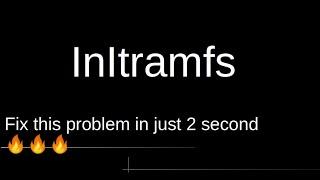 initramfs error in ubuntu 20.04,how to fix initramfs just in 2 second 