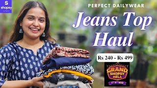 8 Office/College Jeans Top/Kurti Haul | Grand Shopsy Mela | English Subtitles