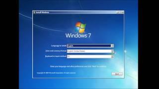 Formatting and Clean Install of Windows 7