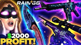 HOW TO MAKE $500 TO $2000 ON RAINGG !! !? | Raingg Promo Code 2024 | Raingg Case Opening |