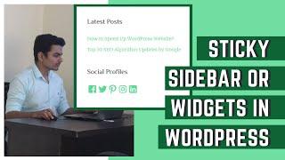 Fixed/Sticky Widget In WordPress | How to Create Floating Sticky Sidebar Widget in WordPress | 2020