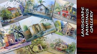  My Plein Air Watercolour Landscape Paintings Gallery | निसर्गचित्र पेंटिंग