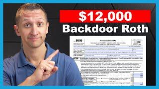 How are taxes paid on a $12,000 backdoor Roth Conversion?