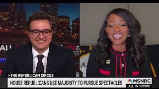 Jasmine Crockett discusses Marjorie Taylor Greene's circus in Congress with Chris Hayes