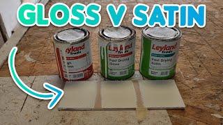 Gloss Vs Satin Paint