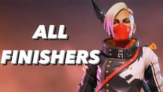 All Finishers with Loba’s “Rooftop Runaway” Skin - Apex Legends [4k/60FPS]