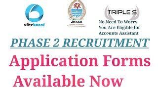 JKSSB PHASE 2 RECRUITMENT - Application form Available Now - No Need To Worry U are Eligible for FAA